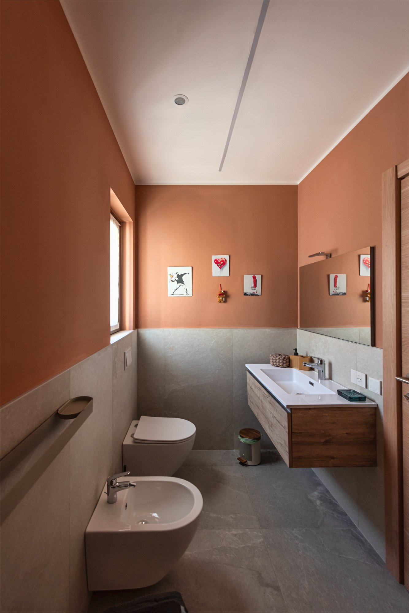 Bagno terracotta Camera 1