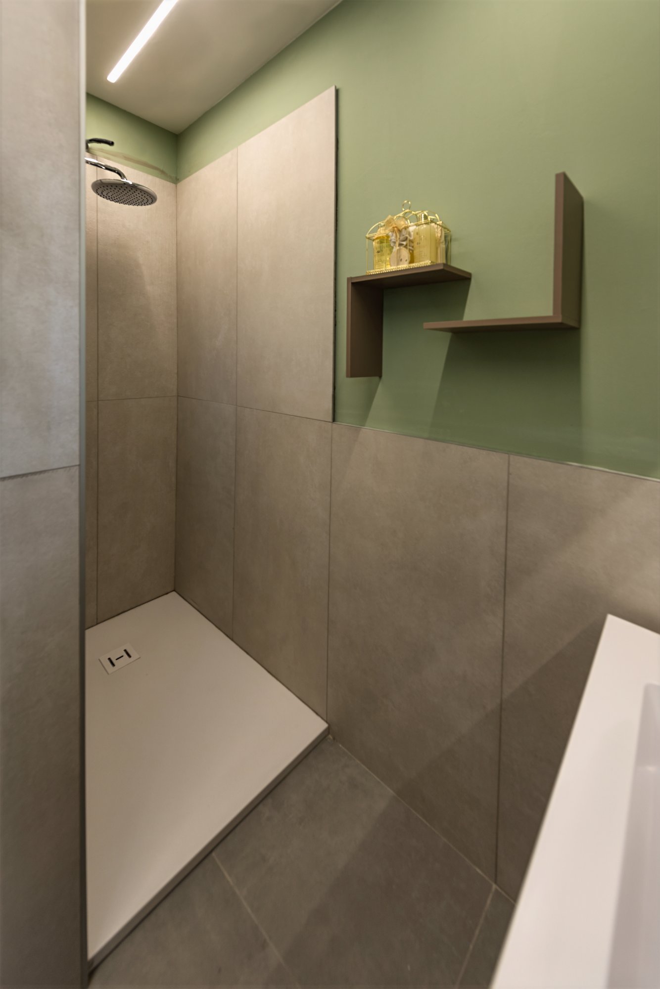 Doccia walk-in terracotta